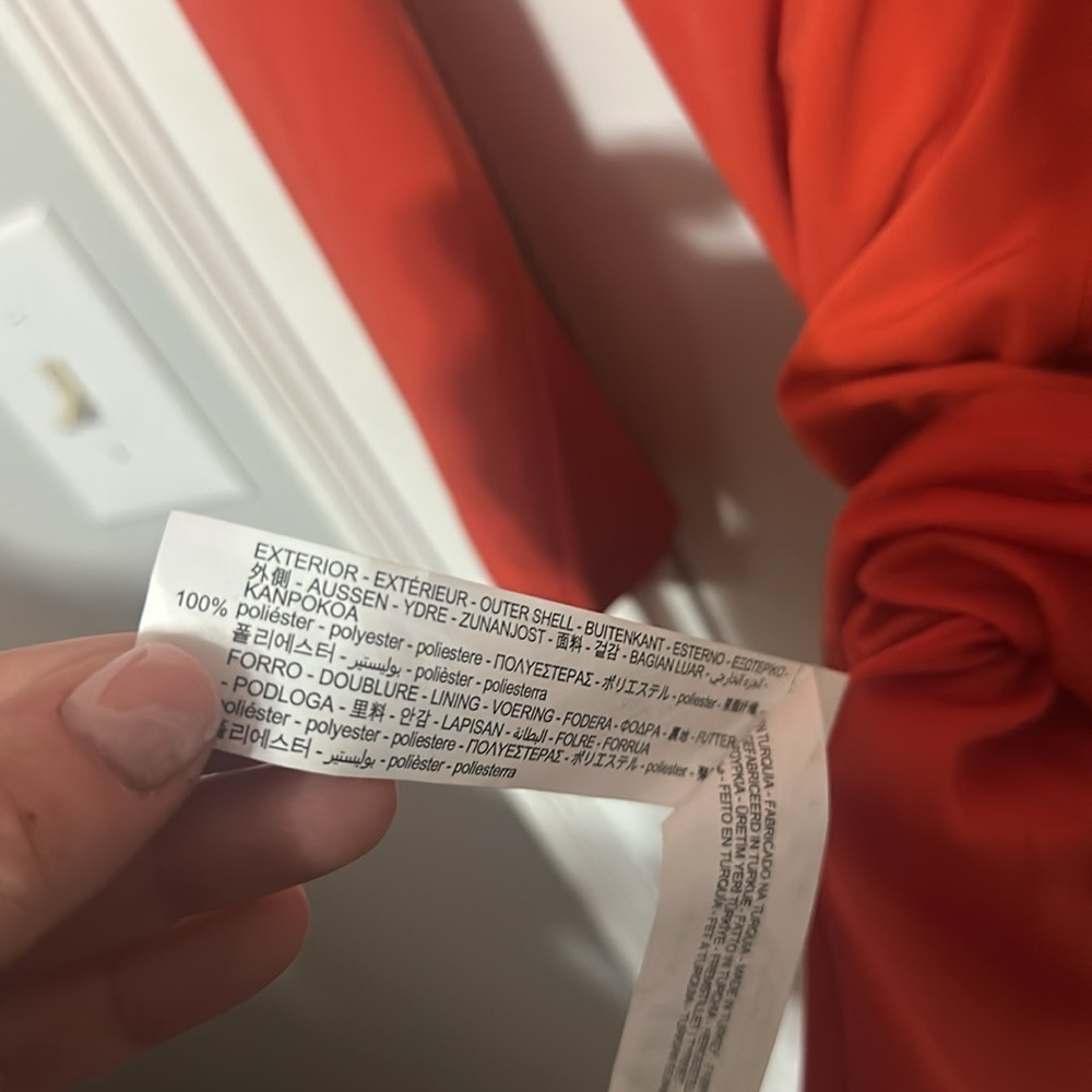 Zara orange body con long sleeve dress - Picture 5 of 5